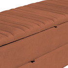 Calçadeira Recamier Baú Sapateira Casal Queen 160cm Ayla Velu