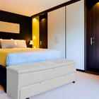 Calçadeira Recamier Baú Sapateira Solteiro 90cm Ayla Suede Ta