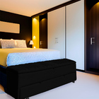 Calçadeira Recamier Baú Sapateira Solteiro 90cm Ayla Veludo T