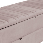 Calçadeira Recamier Baú Sapateira Solteiro 90cm Ayla Veludo T