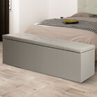 Calçadeira Recamier Baú Solteiro 0 90m Berlim Corano - Pallaz