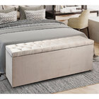 Calçadeira Recamier Baú Solteiro 0 90m Madrid Suede - Pallazi