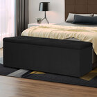 Calçadeira Recamier Baú Solteiro 0 90m Roma Suede - Pallazio