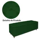 Calçadeira Recamier Baú Solteiro 90cm Diana Suede Verde - Ds