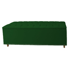 Calçadeira Recamier Baú Solteiro 90cm Diana Suede Verde - Ds