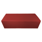 Calçadeira Recamier Baú Solteiro 90cm Eva Suede Vermelho - Ds