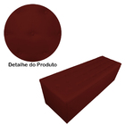 Calçadeira Recamier Baú Solteiro 90cm Juliana Suede Bordô - D