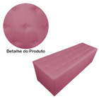 Calçadeira Recamier Baú Solteiro 90cm Juliana Suede Rosa - Ds