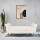 Calçadeira Recamier Casal 1 50m Londres Veludo - Pallazio - B