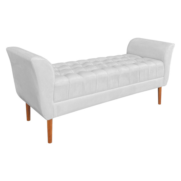 Calçadeira Recamier Casal 1 50m Londres Veludo - Pallazio - C