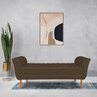 Calçadeira Recamier Casal 1 50m Londres Veludo - Pallazio - M