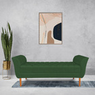 Calçadeira Recamier Casal 1 50m Londres Veludo - Pallazio - V