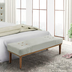 Calçadeira Recamier Casal  King 195cm Cléo Veludo - Loja Shee