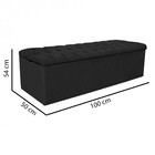 Calçadeira Recamier Estofada Inglaterra 100cm Solteiro Capito