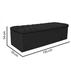 Calçadeira Recamier Estofada Inglaterra 195cm King Size Capit