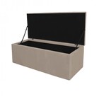 Calçadeira Recamier Estofada Inglaterra 90cm Solteiro Capiton