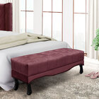 Calçadeira Recamier King 1 95m Vicenza Veludo - Pallazio - Vi