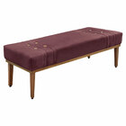 Calçadeira Recamier Queen 1 60m Gênova Veludo - Pallazio - Vi