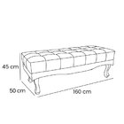 Calçadeira Recamier Queen Vicenza  Café