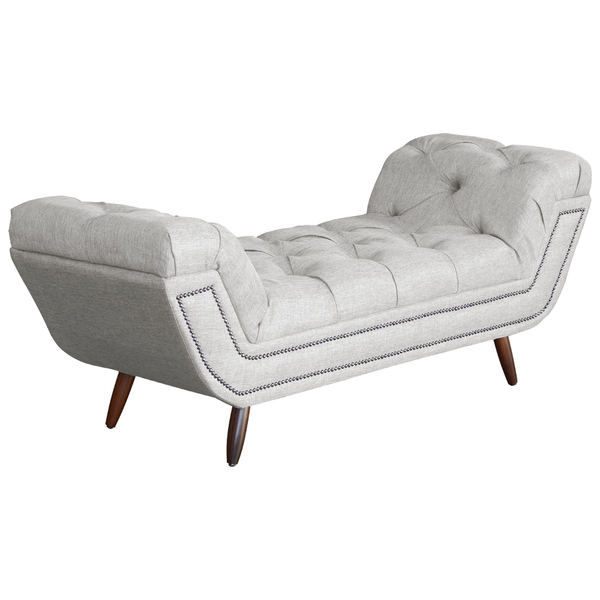 Calçadeira Recamier Sienna Linho Cores - Ds Estofados - Casal