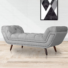 Calçadeira Recamier Sienna Linho Cores - Ds Estofados - Casal