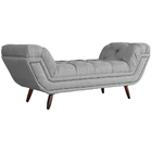 Calçadeira Recamier Sienna Linho Cores - Ds Estofados - Solte