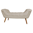 Calçadeira Recamier Sienna Luxo Suede Cores - Ds Estofados -