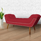 Calçadeira Recamier Sienna Luxo Suede Cores - Ds Estofados -