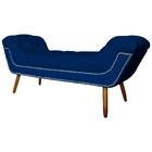 Calçadeira Recamier Sienna Luxo Suede Cores - Ds Estofados -