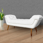 Calçadeira Recamier Sienna Luxo Suede Cores - Ds Estofados -