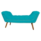 Calçadeira Recamier Sienna Luxo Suede Cores - Ds Estofados -