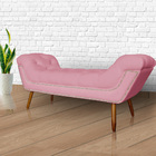 Calçadeira Recamier Sienna Luxo Suede Cores - Ds Estofados -