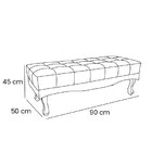 Calçadeira Recamier Solteiro Vicenza  Caramelo