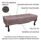 Calçadeira Recamier Solteiro Vicenza  Lilás