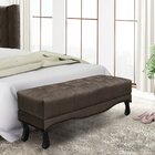 Calçadeira Recamier Solteiro Vicenza  Marrom