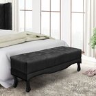 Calçadeira Recamier Solteiro Vicenza  Preto