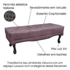 Calçadeira Recamier Solteiro Vicenza  Uva