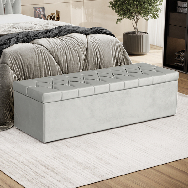 Calçadeira Sagitarius 195 / N-023 Veludo Cinza Claro