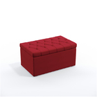 Calçadeira Sagitarius 90 Para Cama De Solteiro Sued Vermelho