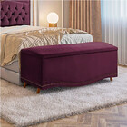 Calçadeira Sapateira Baú Holanda 140cm De Largura Veludo Star