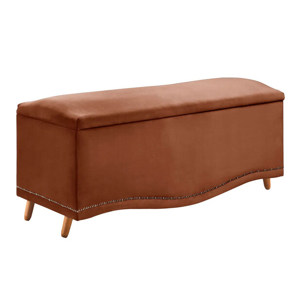 Calçadeira Sapateira Baú Holanda 140cm De Largura Veludo Star