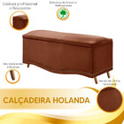 Calçadeira Sapateira Baú Holanda 140cm De Largura Veludo Star