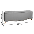 Calçadeira Sapateira Baú Holanda 160cm De Largura Linho Star