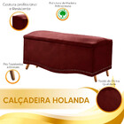 Calçadeira Sapateira Baú Holanda 160cm De Largura Sintético S