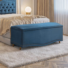 Calçadeira Sapateira Baú Holanda 195 Cm Casal King Size Velud