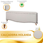 Calçadeira Sapateira Baú Holanda 195cm De Largura Linho Star
