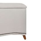 Calçadeira Sapateira Baú Holanda 195cm De Largura Linho Star