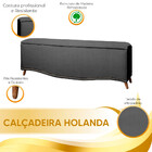 Calçadeira Sapateira Baú Holanda 195cm De Largura Linho Star