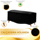 Calçadeira Sapateira Baú Holanda 195cm De Largura Sintético S