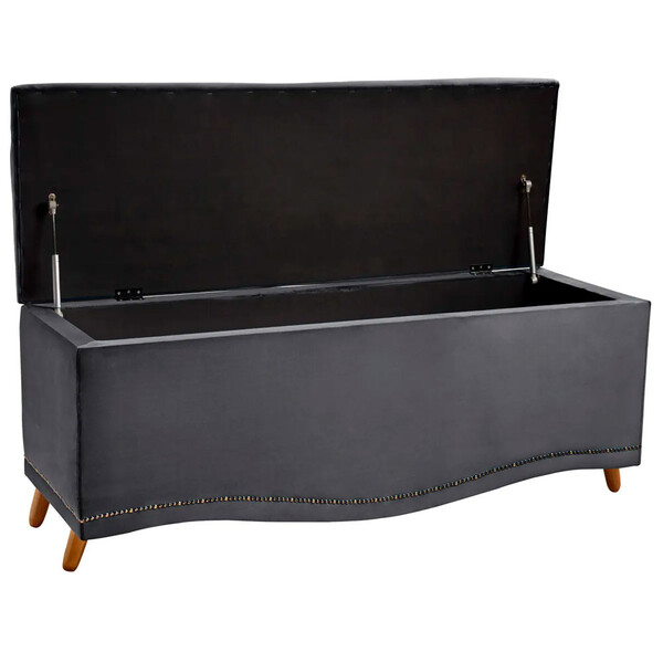 Calçadeira Sapateira Baú Holanda 195cm De Largura Veludo Star